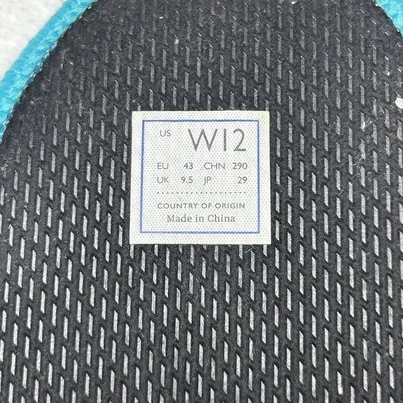 Rothy's Blue Metallic Lattice Stitch Chelsea Sneakers High Tops Shoe Size 12 - Picture 12 of 12